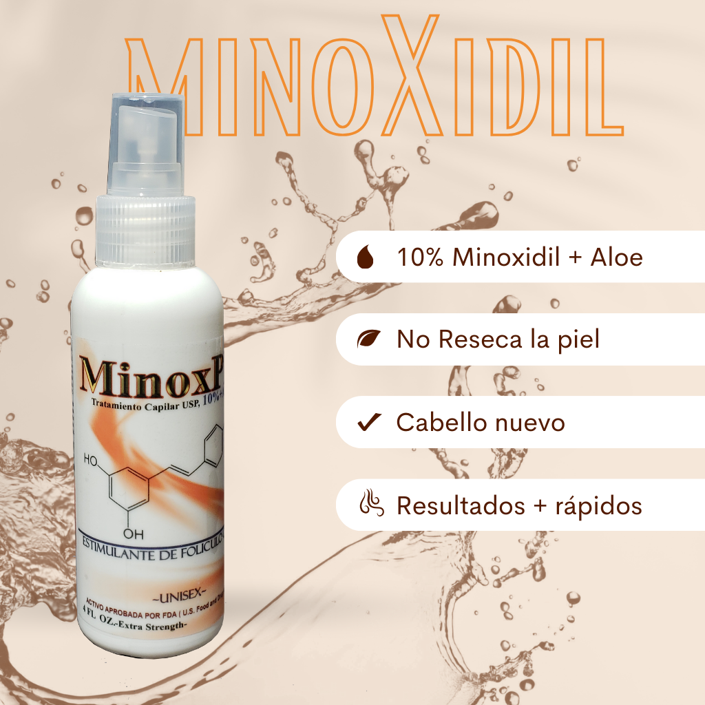 Crecimiento de Cabello Minox 10% + Aloe