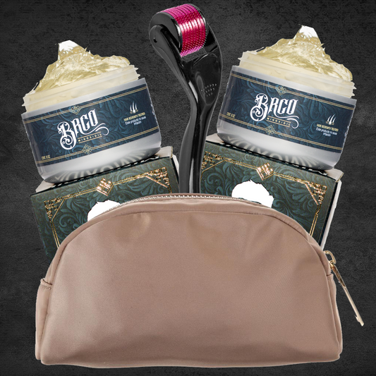 Maleta 3 x 1 ( 2 balsamos minoxidil 12% + Dermaroller + Maletin )